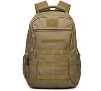 JINGYAN Sacs à dos d'extérieur Tactical Backpack Military Rucksacks Men Waterproof Sport Travel Backpacks Camping Hiking Fishing Hunting Army Bags(Bruin)