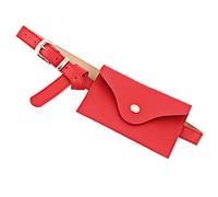 JINGYAN Sacs Banane Tendance Sac à Taille en Cuir de la Nouvelle Mode Nouveau Mini CORÉEN Sac DE TÉLÉPHONE Mobile BIGUE Taille Puce Ceinture(Red)