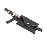 JINGYAN Sacs Banane Tendance Sac à Taille en Cuir de la Nouvelle Mode Nouveau Mini CORÉEN Sac DE TÉLÉPHONE Mobile BIGUE Taille Puce Ceinture(Black)