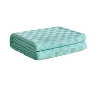 JINGYAN Serviettes Household Bedspread on The Bed Sofa Cover Summer Cool Blanket Bedding Plaid Outdoor Comforter Lightweight and Warm(100x150cm)