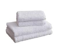 JINGYAN Serviettes Thickened Bath Towel White 100% Cotton Facial Towel(80x40cm 150g)