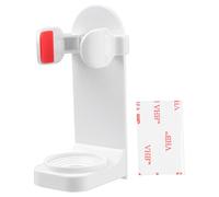 JINGYAN Serviteurs de Douche Electric Toothbrush Holder Adapt Wall-Mount Bathroom Space Saving Traceless Organizer Stand Adhesive Rack Accessories(White)