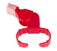 JINGYAN Sifflets Loud Voice, Fingers Holding Whistles, Football, Basketball, Baseball, Hockey, Survival, Outdoor, Black Whistle(Red)