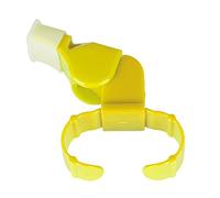 JINGYAN Sifflets Loud Voice, Fingers Holding Whistles, Football, Basketball, Baseball, Hockey, Survival, Outdoor, Black Whistle(Yellow)