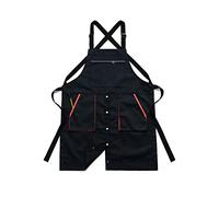 JINGYAN Tabliers Men's and Women's Work Aprons Workwear Barista Tea Shop Florist Hairdresser Restaurant Kitchen Baking