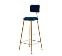 JINGYAN Tabourets de Bar Metal Casting High Stool Bar Chair Home Cafe Hotel(Blue)