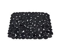 JINGYAN Tapis d'évier Fashionable Pebble Sink Mat Skid Resistance Anti-Fall Dish Drying Pad Smooth Surface Dish Drying Pad for Cafes Sink Mat(Black)