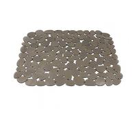 JINGYAN Tapis d'évier Fashionable Pebble Sink Mat Skid Resistance Anti-Fall Dish Drying Pad Smooth Surface Dish Drying Pad for Cafes Sink Mat(Bruin)