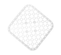 JINGYAN Tapis d'évier Heat Insulation Pad Vegetable Fruits for Dish Sink Square Anti Slip Kitchen Accessories Cooking Tools Silicone Mat(White)
