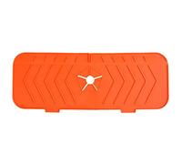 JINGYAN Tapis d'évier Silicone Sink Mat Waterproof Flexible Durable Splash-Proof Quick-Drying Faucet Handle Drip Catcher Tray for Restaurant(Orange)