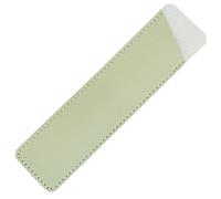 JINGYAN Trousses à Crayons Leather Pen Case Soft Writing Materials Pencil Stationery Office School(White)