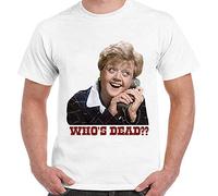 JINGYAN Tshirt Who is Dead Jessica Fletcher Angela Lansbury She Wrote Men T Shirt M