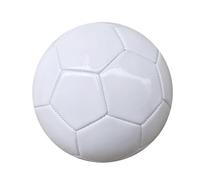 Jingyash Ballon de Football Blanc Uni, Taille 5 Ballons Loisir Football en Mousse EVA, Ballon de Foot Souple pour Signatures, Promos, Accessoires de Photographie, Projets, Art et Plus Encore