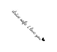 Jingyash Décalque pour Rétroviseur | Conduis Prudemment Je T aime Autocollant Miroir Voiture - Accessoires Véhicule Mignons pour Pare Brise Tableau de Bord Scooters SUV Berline - Autoroute Quotidienne