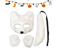 Jingyash Déguisement Renard Enfant,Costume Cosplay Halloween,Kit Déguisement Animal Amusant | Pour Convention Fête Photoshoot Carnaval Ados Garçons Filles Adultes