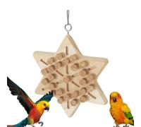 Jingyash en pour Perroquet, en Bois de pour Oiseaux | mordants pour perroquets | à mâcher naturels pour perroquets, Accessoires de Cage en pour, cacatoès, calopsittes Grises d'afrique