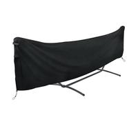 Jingyash Housse de Protection Hamac Extérieur, Housse de Hamac Imperméable en Tissu Oxford 420D, Coupe-Vent Anti-poussière Anti-UV Bâche de Hamac, Couverture pour Hamac avec Support, 380 x 17 x 80 cm