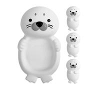 Jingyash Jouets de Bain Phoque,Sûr Doux Flottant Mignon Divertissant | Set Bain Aventure Famille | pour Filles et Garçons Douche Piscine Intérieure Maison
