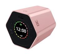 Jingyash Minuteur de Bureau - Horloge Numérique Rechargeable Rotative à Capteur,Minuteur De vec 60 Heures D'Autonomie | pour Étude Exercice Cuisson Salle de Bain Réunion Salle de