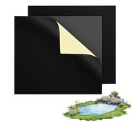 Jingyash Patch de réparation de revêtement d'étang de Jardin | Joint d'étanchéité Flexible et imperméable 20,3 x 20,3 cm, kit de à décoller et Coller pour Toit, Piscine, gouttière extérieure