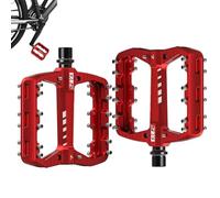 Jingyash Pédales de vélo de Route - Pédales Plates VTT 2 pièces | Pédale à Plate-Forme Large en d'aluminium, roulements du antidérapants, légers pour vélos VTT