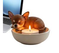 Jingyash Support pour Bougies Tea Light,Conteneurs pour Tea Light | Plateau Brûleur Décoratif Moderne avec Design Canin pour Décoration Maison Cuisine Cheminée Halloween Fêtes et Réceptions