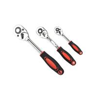 Jingyingtt Poignée à cliquet d'entraînement, jeu de cliquets professionnels robustes, réversible dégagement rapide, construction en acier au chrome vanadium qualité supérieure 1/4,3/8,1/2