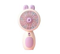Jingyun Mini Ventilateur portatif, Petit Ventilateur de Poche portatif Rechargeable par USB avec Base, Ventilateur de Refroidissement pour Les Voyage-Violet