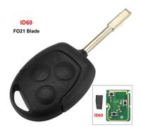 Jingyuqin 3 Boutons Télécommande Porte-Clés 315mhz 433mhz 4d60 Id63 Puce Pour Ford Mondeo Focus Fusion Fiesta Galaxy Transit Clé De Voiture Complète - Type With Id60 Carbon-315mhz #A