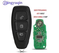 Jingyuqin 433/434Mhz 4D63 80Bit puce KR55WK48801 pour Ford Focus c-max Mondeo Kuga Fiesta b-max istance intelligente sans clé 1ps