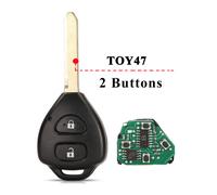 Jingyuqin-Clé À Distance Pour Toyota Cortrustavensis,2/3 Boutons,433mhz,4d67/G,Yadditif Verso Auris Fob,26041-11h29,89071-0f060 - Type 2 Buttons Toy47-No Chip