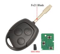 Jingyuqin-Clé Télécommande À 3 Boutons,315/433mhz,Avec Id60 4d63,Pour Voiture Ford Focus Fi.C. Ktc-Max,Pour Mondeo Galaxy C-Max S-Max - Type Id63-80bit Fo21-433mhz