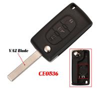 Jingyuqin-Clé Télécommande De Voiture,Pour Fiat Scudo,Kit Partner Rods,Cristaux En Berlingo Distec( Van),Ce0523/Ce0536 - Type Ce536 Va2-For Fiat
