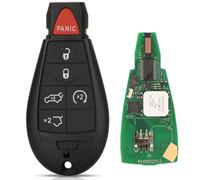 Jingyuqin-Clé Télécommande Intelligente 433mhz Id46,Pour Jeep Grand Trafffuse Town & Country 300,Dodge Caravan 1yz-C01c - Type 6 Buttons A Key-For Jeep