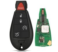 Jingyuqin-Clé Télécommande Intelligente 433mhz Id46,Pour Jeep Grand Trafffuse Town & Country 300,Dodge Caravan 1yz-C01c - Type 5 Buttons A Key-For Jeep