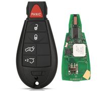Jingyuqin-Clé Télécommande Intelligente 433mhz Id46,Pour Jeep Grand Trafffuse Town & Country 300,Dodge Caravan 1yz-C01c - Type 5 Buttons D Key-For Chrysler