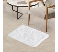 JingZhouYang Area Carpet 40x60cm, Tapis Doux épais Mignon, décoration de Tapis en Peluche Moelleux pour Chambre d'enfant, Chambre à Coucher, Salon, Salle de Bains (Blanc)