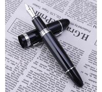 Jinhao 159 Stylo Plume M Noir Et Argent Épais, Nouveau