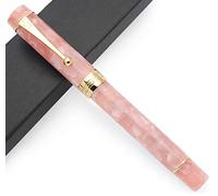 JINHAO Century Tofu 100 18KGP Stylo plume en résine dorée (rose, plume moyenne)