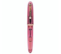 Jinhao Dadao 9019 Stylo plume à encre acrylique avec convertisseur d'encre (pointe extra fine, rouge vin transparent)