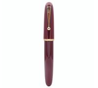 Jinhao Dadao 9019 Stylo plume à encre acrylique avec convertisseur d'encre (pointe fine, rouge vin)