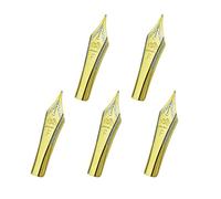 Jinhao Lot de 5 plumes fines de rechange pour stylo plume Jinhao 159, 450, 750 Doré