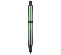 Jinhao Série 10 Stylo plume rétractable à pointe moyenne avec convertisseur d'encre et coffret en métal, Vert pin marin (Version clip noir)