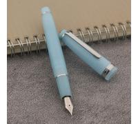 Jinhao-Stylo Plume 82,Stylo Transparent,Stylo À Encre,Spin Golden Ef F M,Affaires,Bureau,Fournitures Scolaires - Type Sky Blue Silver-Ef
