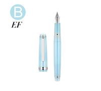 Jinhao-Stylo Plume Bleu Ciel Pour Documents Frais,Réinitialisation Argenté,Baril Acrylique,Pointe Fine Pour Écriture,Calligraphie,Fournitures Scolaires De Bureau,82 - Type Sky Blue-Ef