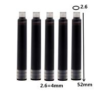 Jinhao-Stylo Plume De Bureau Des Finances Rétro,Stylos À Encre,Fournitures De Papeterie Scolaire,Nouvel Étudiant,Qualité De Luxe,5l'autorisation - Type 5pcs Ink Black-0.5mm