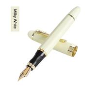 Jinhao-Stylo Plume X450,Entièrement En Métal,Clip Doré,Stylos De Luxe,Cadeau Étudiant,Fournitures Scolaires Et De Bureau - Type Pearl White-M