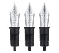 Jinhao X159 et 9019 Lot de 3 stylos plume de rechange à pointe extra fine Argenté