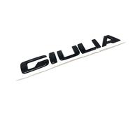 jinhuo Set d'Emblèmes Métalliques pour Alfa Romeo Giulia Stelvio 2017-2025 Tonale 2022-2025 - Volant Lettres Adhésives Porte-clés Quadrifoglio Styles Multiples,Giulia-Black