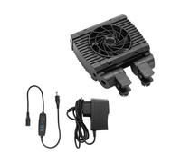 Jinhxofs Aquarium Chiller Ventilateur pour Aquarium Ventilateur à Variable Système Compacte Régulateur de Température Support Aluminium Matéria, 1